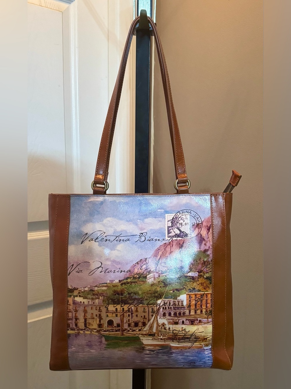 Patricia Nash Italian Postcard Collection Leather Tote | NWT|Never Carried